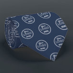 プロフェッショナルブランディングミニマルネイビーブルーロゴ ネクタイ<br><div class="desc">プロフェッショナルブランディングミニマルネイビーブルーロゴ</div>