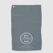 プロフェッショナルブランディングミニマル海軍プロモロゴ ゴルフタオル (正面)