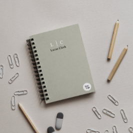 プロフェッショナルブランディングモダンミニマリストグレー プランナー手帳