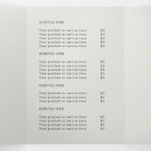 プロフェッショナルブランドのグレー折り畳みパンフレット 三つ折りカード (内部中)