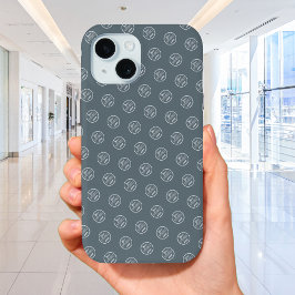 プロフェッショナルブランドのパタンモダンのロゴNavy iPhone 15ケース