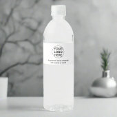 プロフェッショナルブランドのビジネスロゴブラック&ホワイト ペットボトルラベル