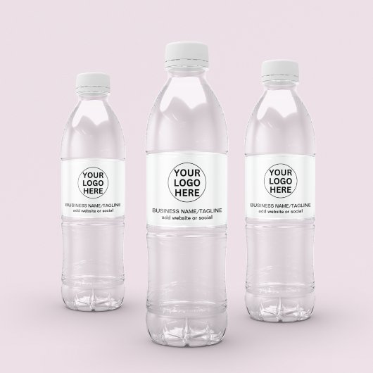 プロフェッショナルブランドのビジネスロゴブラック&ホワイト ペットボトルラベル