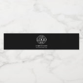 プロフェッショナルブランドのブラックカンパニービジネスロゴ ペットボトルラベル (シングルラベル)