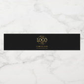 プロフェッショナルブランドのブラックカンパニービジネスロゴ ペットボトルラベル (シングルラベル)