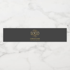 プロフェッショナルブランドグレー会社のビジネスロゴ ペットボトルラベル