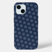 プロフェッショナルブランドパターモダンンロゴNavy Blue Case-Mate iPhoneケース (裏面)