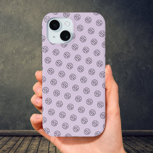 プロフェッショナルブランドパターンのロゴモダンパープル Case-Mate iPhoneケース