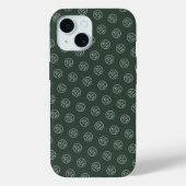 プロフェッショナルブランドパターンロゴフォレストグリーン Case-Mate iPhoneケース (裏面)