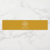 プロフェッショナルブランドマスタード会社のビジネスロゴ ペットボトルラベル (シングルラベル)