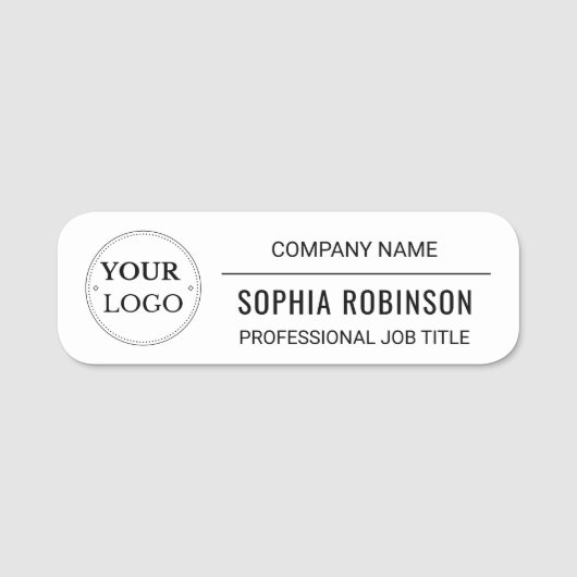 プロフェッショナルブランド企業ののロゴ従業員 名札 (正面)