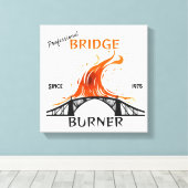 プロフェッショナルブリッジバーナ キャンバスプリント (インサイチュ (ウッドフロア))