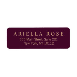 プロフェッショナルブルゴーニュモダンエレガント ラベル