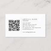 プロフェッショナルブルゴーニュモダンワエレガントインカラー 名刺 (裏面)