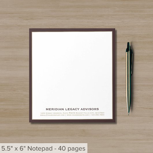 プロフェッショナルブルゴーニュ金ゴールドメモ帳 ノートパッド