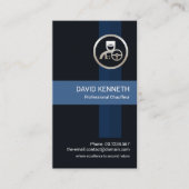 プロフェッショナルブルストライプーシーズシルバーショーフ 名刺 (正面)