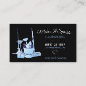 プロフェッショナルブルーおよびブラッククリーニング用品 名刺 (正面)