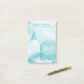 プロフェッショナルブルーとホワイトウォーターの色 ポストイット (デスク上)