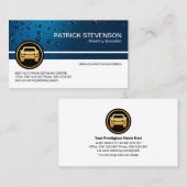 プロフェッショナルブルーウォータードロップディテアリングセンター 名刺 (正面/裏面)