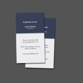 プロフェッショナルブルーエレガントホワイトコンサルタント 名刺