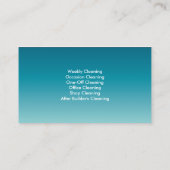 プロフェッショナルブルークリーニングサービス名刺 名刺 (裏面)