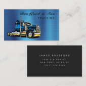 プロフェッショナルブルートランスポートトラック運送会社 名刺 (正面/裏面)