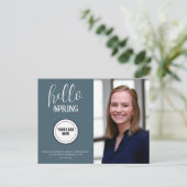 プロフェッショナルブルーハロー春エテ実在ート ポストカード (スタンド正面)