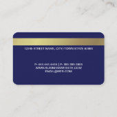 プロフェッショナルブルーフェイククレジットカード名刺 名刺 (裏面)