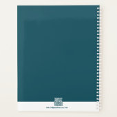 プロフェッショナルブルーホワイトハウスクリーニングアポイントメント プランナー手帳 (裏面)