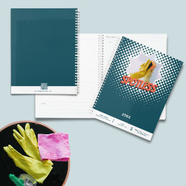 プロフェッショナルブルーホワイトハウスクリーニングアポイントメント プランナー手帳