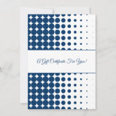 プロフェッショナルブルーホワイトハーフトーンギフト券 (正面)