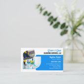 プロフェッショナルブルーホームクリーニングメイドジャニカ 名刺 (スタンド正面)