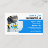 プロフェッショナルブルーホームクリーニングメイドジャニカ 名刺 (正面)