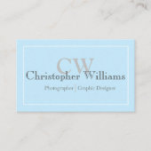 プロフェッショナルブルーミニマル 名刺 (正面)