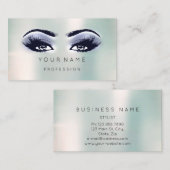 プロフェッショナルブルーメイクアップミニマルシルクアイドラッシュ 名刺 (正面/裏面)