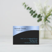 プロフェッショナルブルーメタルエレガントブモダンラック 名刺 (スタンド正面)