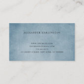 プロフェッショナルブルーモダンカード 名刺 (裏面)