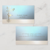 プロフェッショナルブルールミナスツリーガールシルエット 名刺 (正面/裏面)