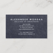 プロフェッショナルブルーレザーモノグラム 名刺 (裏面)