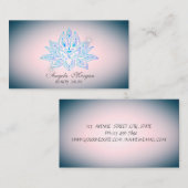 プロフェッショナルブルーロータスフラワー 名刺 (正面/裏面)