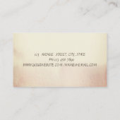 プロフェッショナルブルーロータス、紙吹雪ヨガ 名刺 (裏面)