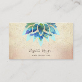 プロフェッショナルブルーロータス、紙吹雪ヨガ 名刺
