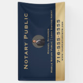 プロフェッショナルブルー公証人ラウンドフォトマーケティング 横断幕 (縦)