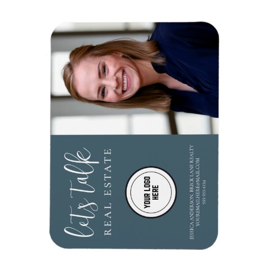 プロフェッショナルブルー実在エテートマーケティング マグネット (縦)