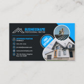 プロフェッショナルブルー屋根不動産の屋根材 名刺 (正面)