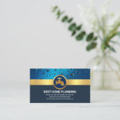 プロフェッショナルブルー水滴金ゴールド水栓 名刺 (スタンド正面)