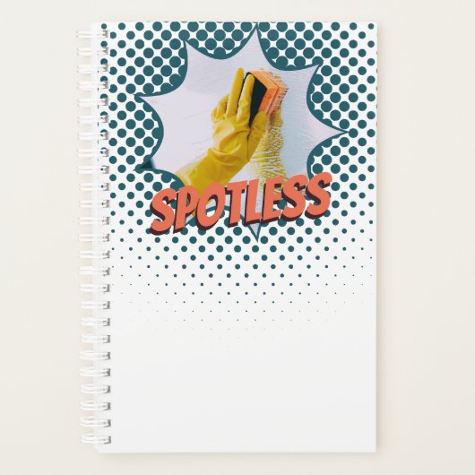 プロフェッショナルブルー&ホワイトハウス清掃サービス プランナー手帳 (正面)