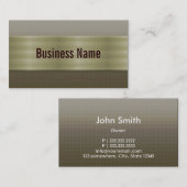 プロフェッショナルブロンズ金属名刺 名刺 (正面/裏面)