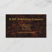 プロフェッショナルブロンズ 名刺 (正面)