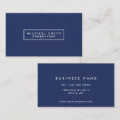 プロフェッショナルプエレガントライシンプルンモダンブルー 名刺 (正面/裏面)